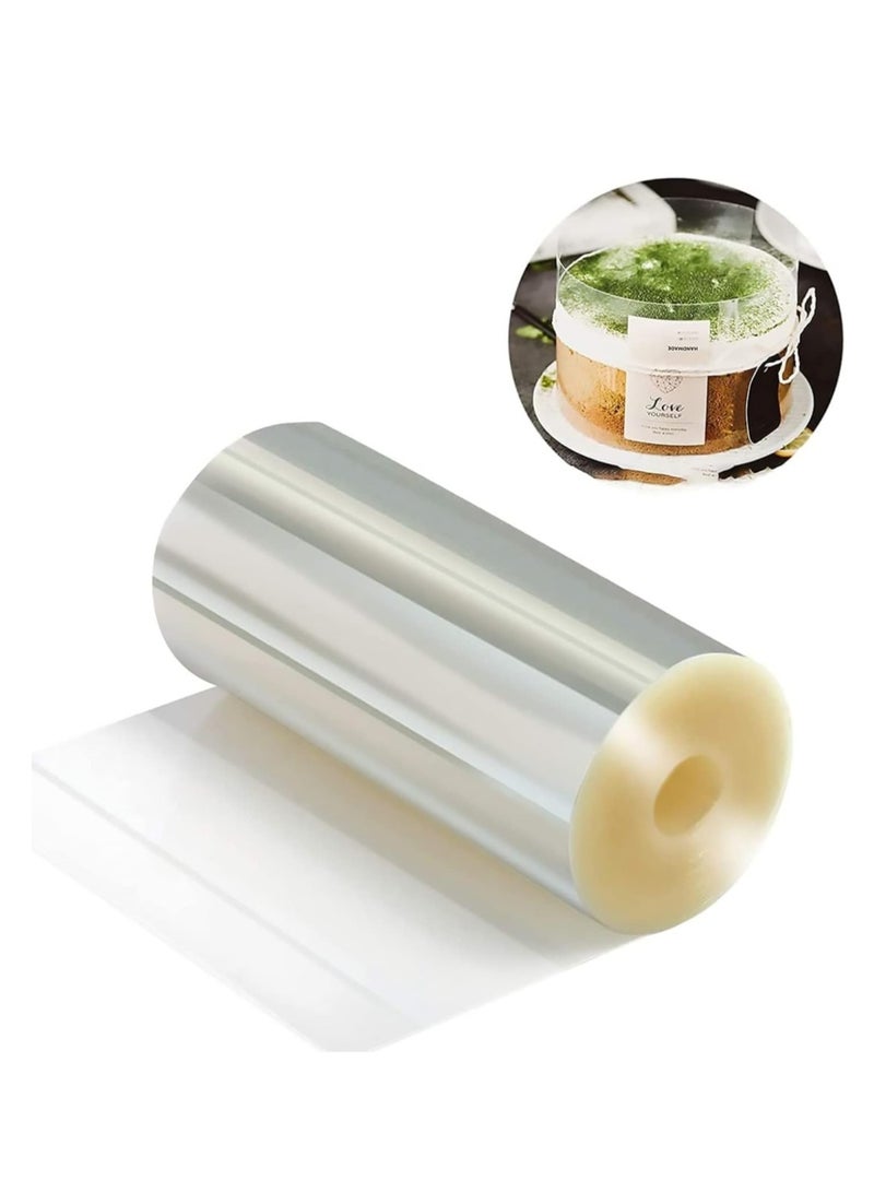 كوول تشيك تزيين الكعك، أشرطة كعك 4 × 394 بوصة، لفات الأكريليك، شرائط كعك واضحة، لفات كعك شفافة، أوراق أكريليك للكعك الكريمي لتزيين خبز الكريمة الشوكولاتة - Image 1